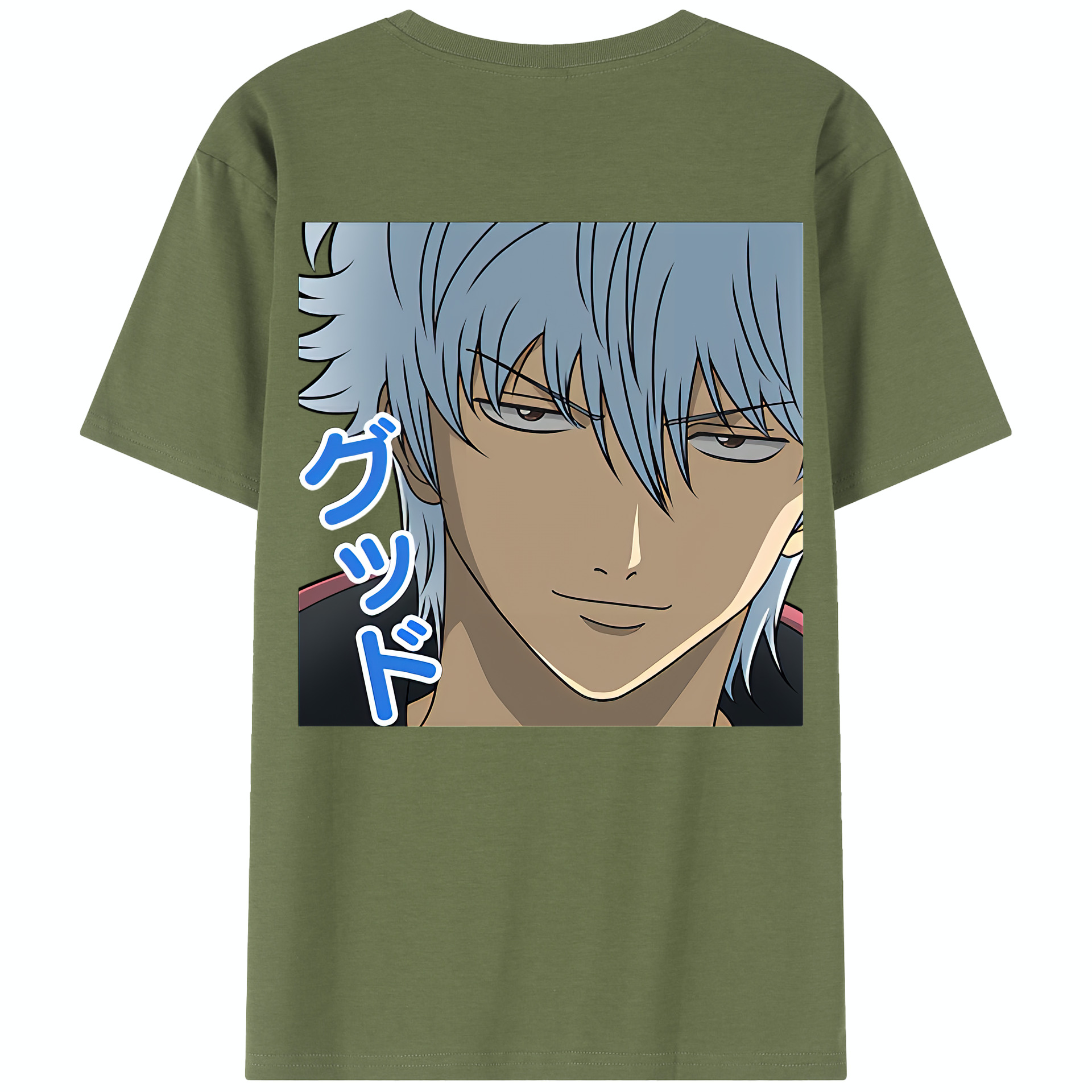 （画像用） ぎんたま 坂田銀時（さかたぎんとき） 神楽 志村新八（しむら しんぱち） GINTAMA Sakata Gintoki Kagura Shimura Shinpachi 綿100％半袖Tシャツ（背面プリント）